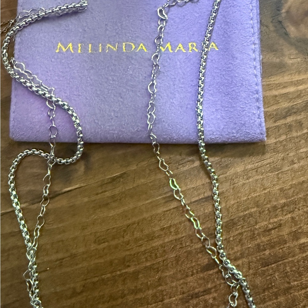 Melinda Maria Silver Chain Necklace